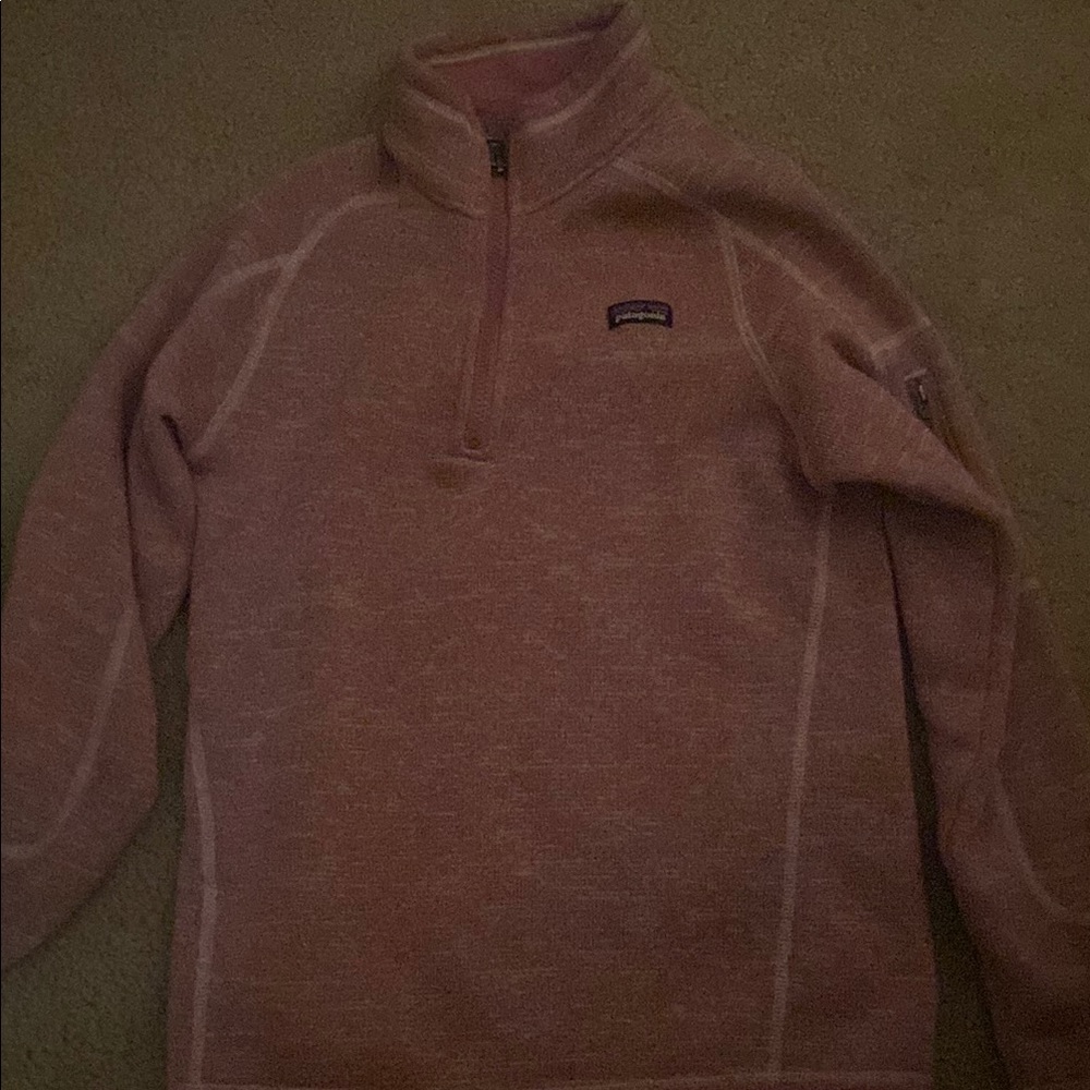 Patagonia Pink Quarter-Zip Pullover
